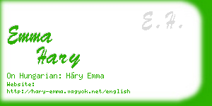 emma hary business card