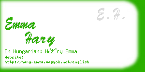 emma hary business card